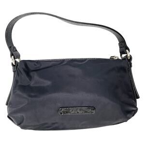 Cole Haan Nylon Small Hobo Shoulder Bag Black Minimalist Y2k Travel Purse